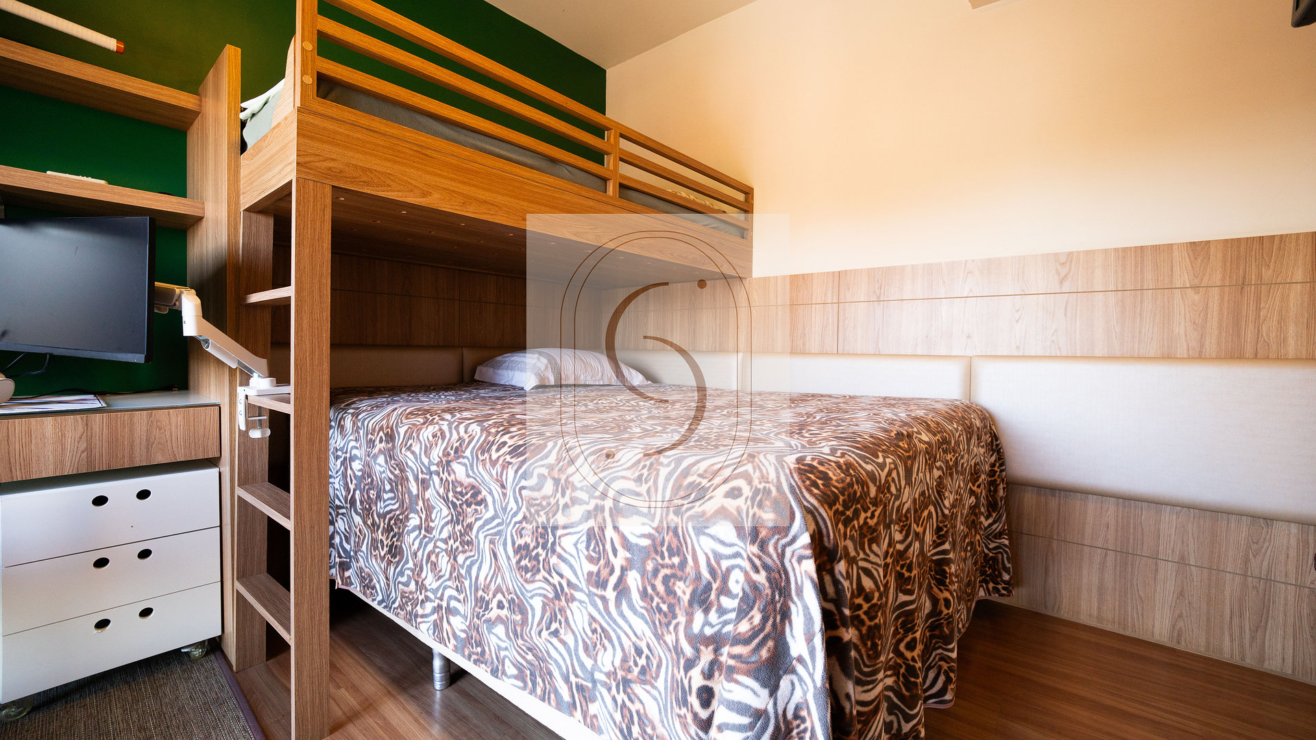 Apartamento com 3 quartos sendo uma suíte